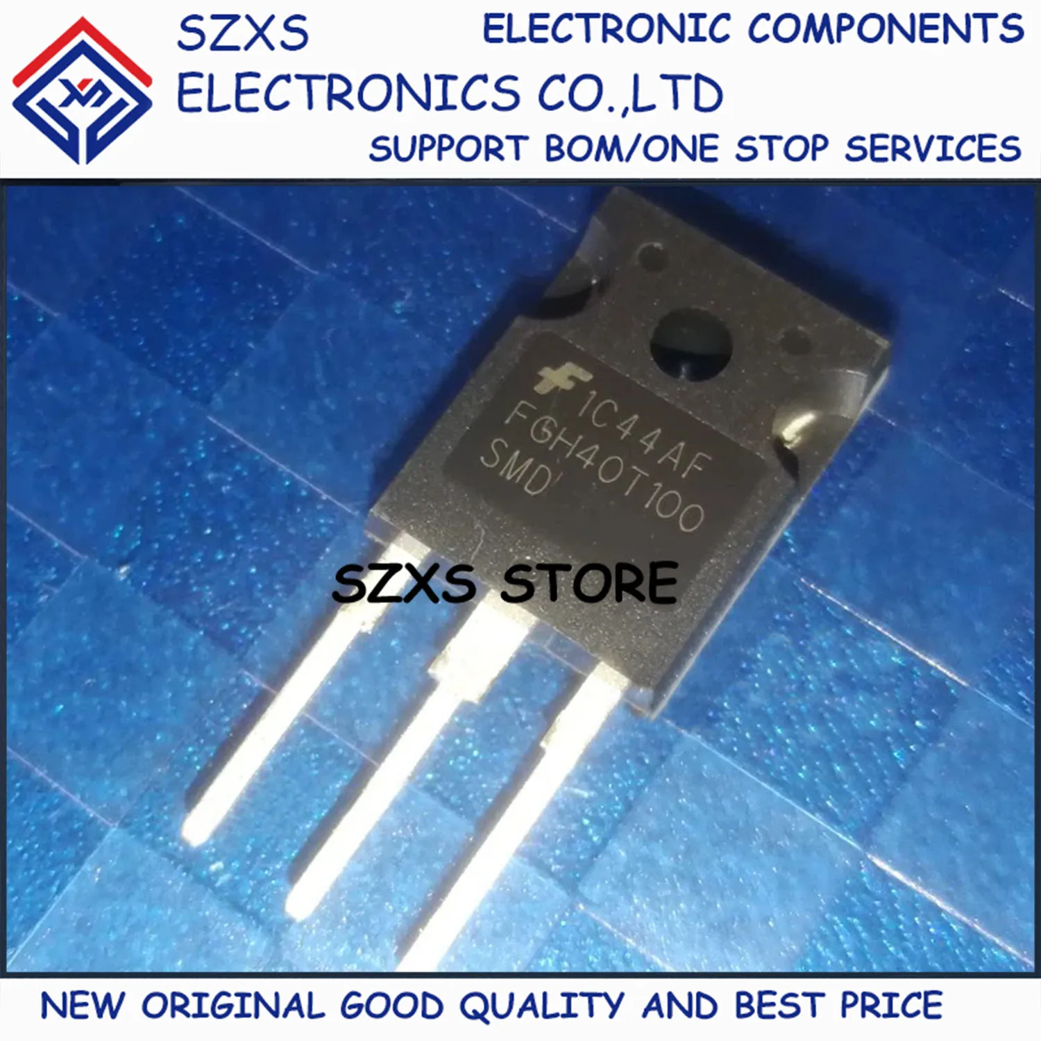 

New Original 5Pcs FGH40T100SMD TO-247 1000V 40A IGBT Field Effect Transistor In Stock Electronic Components Good Quality