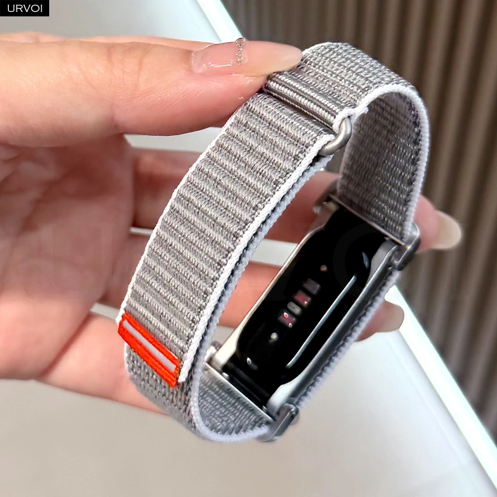 URVOI Nylon Loop Strap for Google Fitbit Air Polyester Elastane Yarn Metal Case Flexible Comfort Fit Wristband Accessory