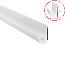 4.9METRE PVC Plastic Rain Gutter for Cars Vans and RVs, Easy to Install Flexible Drip Rail Molding to Control Water Runoff 16ft