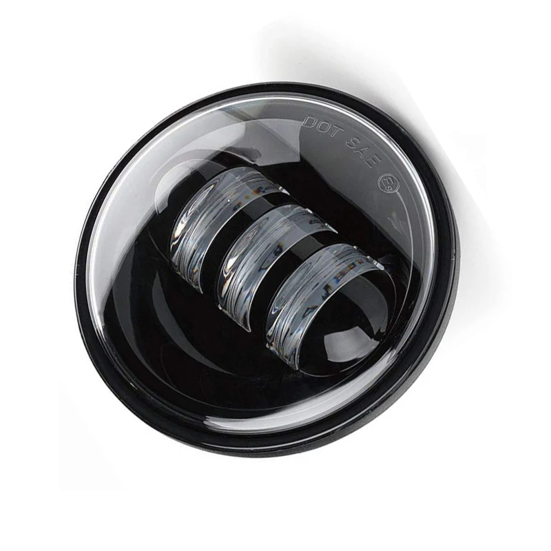2Pcs black Chrome 4.5 inch LED Auxiliary Spot Fog 4 1/2 Headlight Motorcycle Fog Lights 30w 4.5