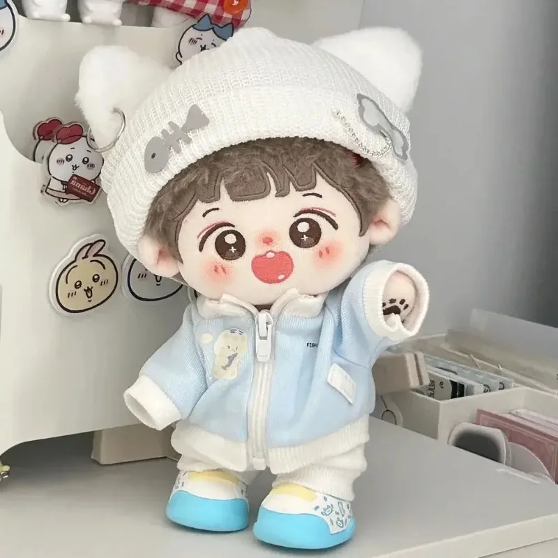 

20CM Cotton Doll Clothes Anime Lovely Plush Doll Dress Up Clothes Cosplay Garments Hat Cap Bonnet Pants Plushie Birthday Gift