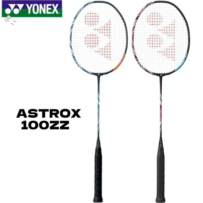 YONEX Customizable Pounds and String Genuine Badminton Racket AX100ZZ Blue Red ASTROX Series Professional Badminton Racket Set