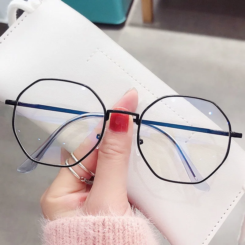 Metall-Computerbrille mit Blaulichtfilter Klare Anti-Strahlungs-Brille mit Austauschbaren Gläsern für Damen und Herren