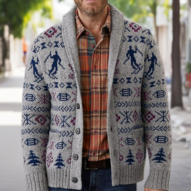

Винтажный кардиган, свитер, мужской теплый свитер на пуговицах, пальто, трикотажная одежда, мужские осенне-зимние повседневные однотонные мужские свитера SY0086