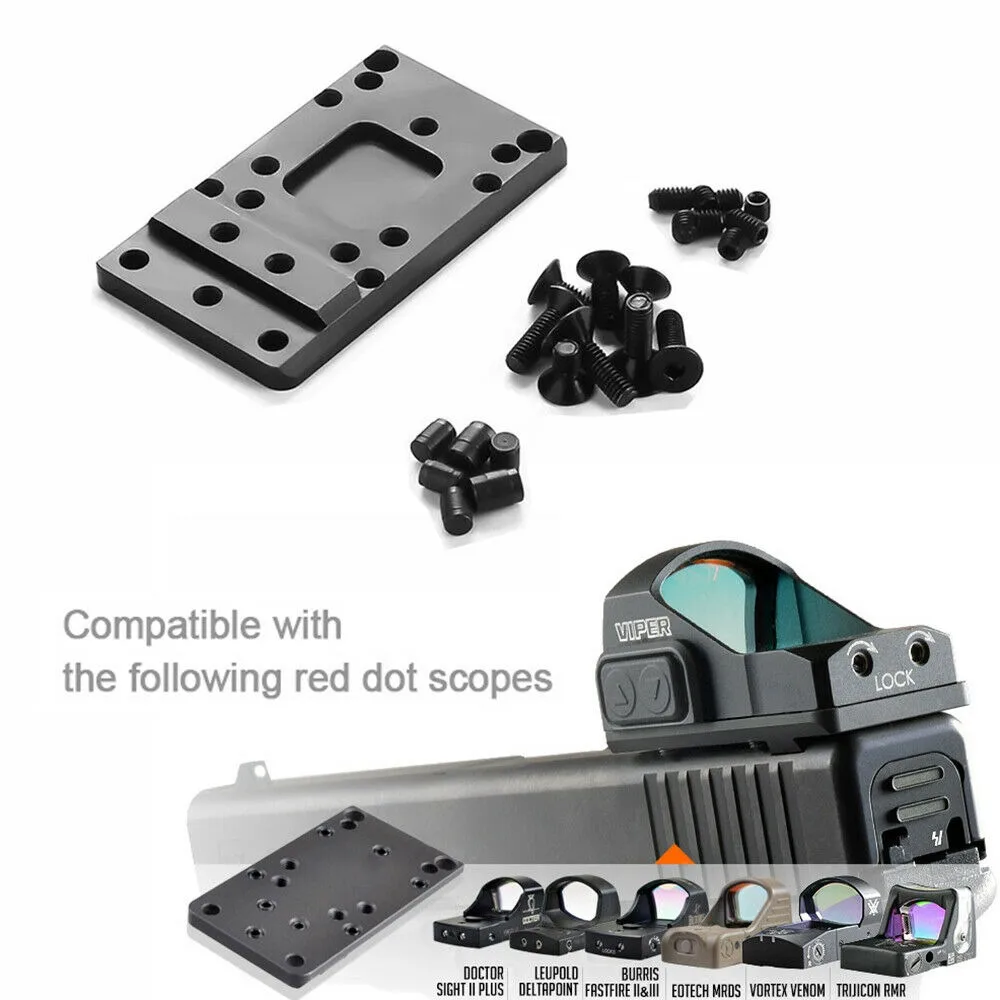 MAGORUI Glock Rear Plate Base Mount Fit For Universal Red Dot Sight Accessories