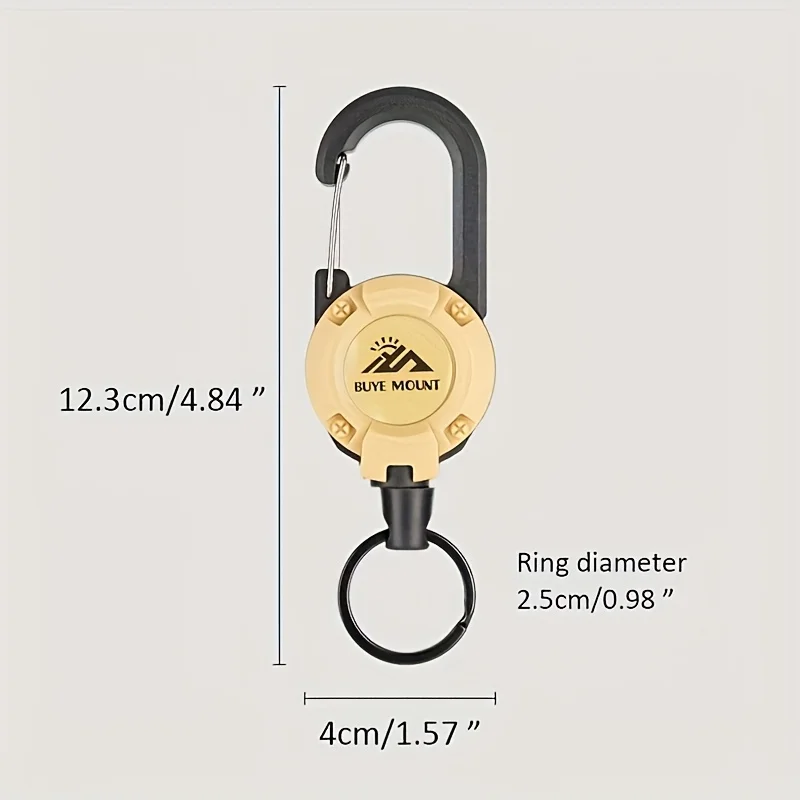 1/2/4/8 قطعة مشبك قابل للسحب في الهواء الطلق - إبزيم سهل السحب - حبل سلك فولاذي - حبل يد مضاد لفقدان الصيد - مشبك تسلق #4