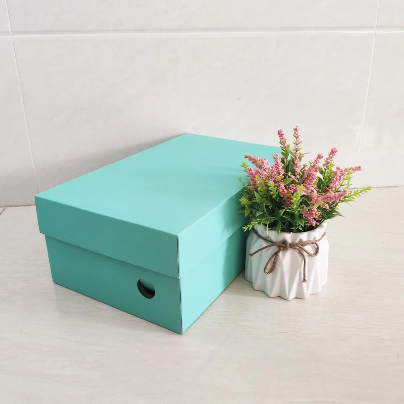 5Packs Gift Paper Boxes Corrugated Cardboard Box Delivery Box Packaging Blank Carton Business Mailing Box Shoes Box For Shipping