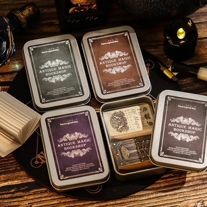 

Journal GO 2 Books Antique Magic Book Shop Vintage Flower Landscape Collage Scrapbook Material Paper Creative Junk Journal