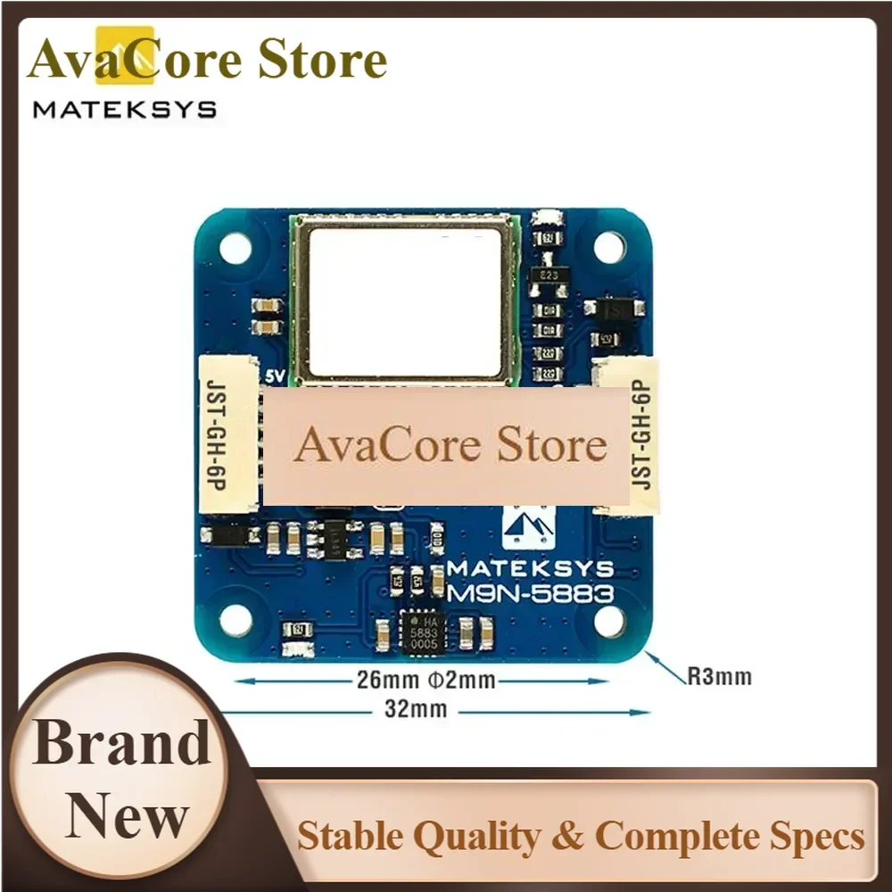 AvaCoreMATEK MATEKSYS GNSS COMPASS M9N-5883 GPS For Long Rang RC FPV Drone Acessorios RC