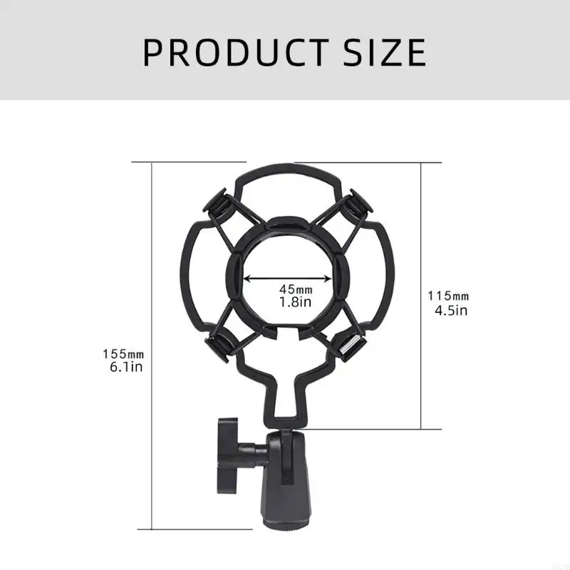 QX2B Universal Professional Condenser Microphones Mics Shock Mount Holder Studio Record