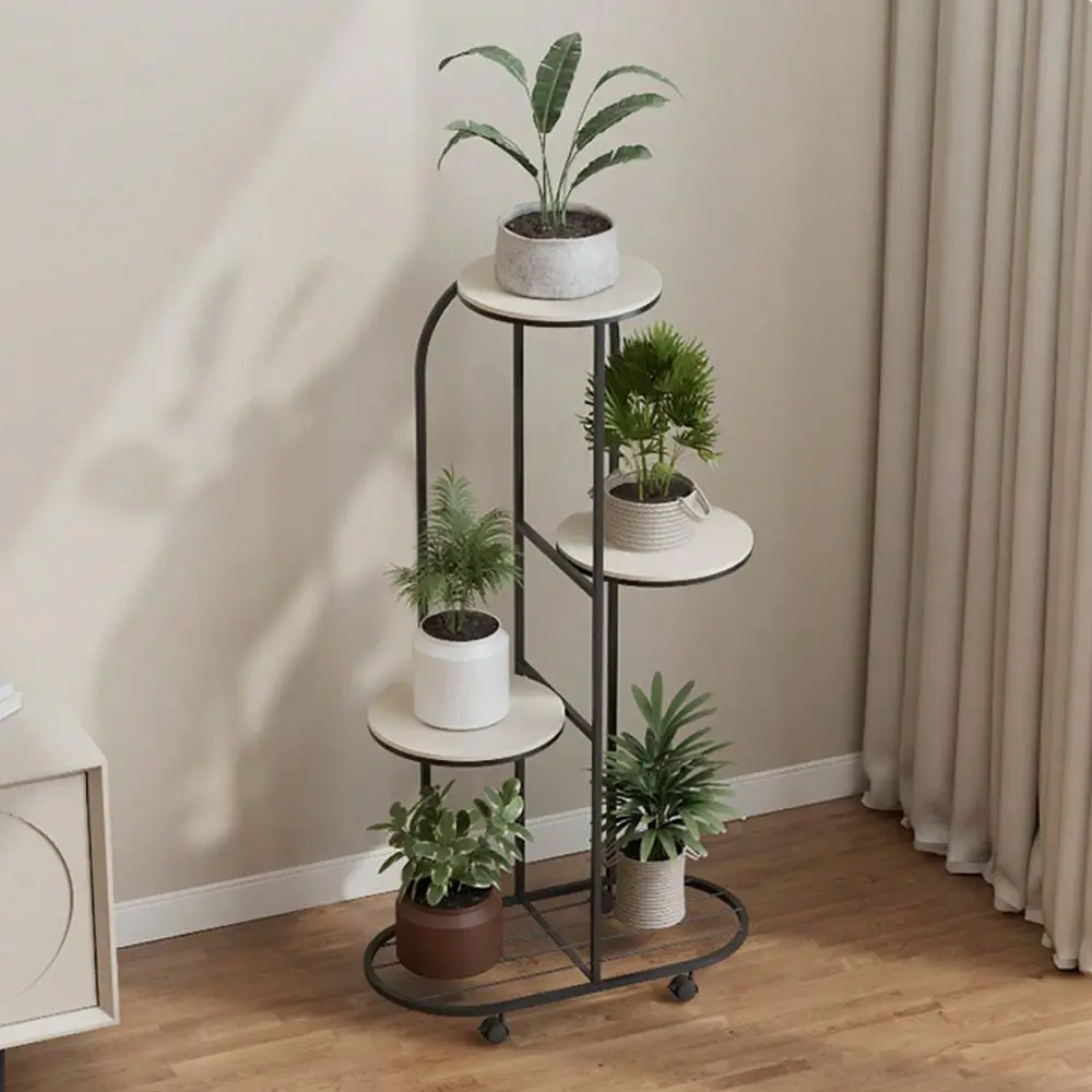 

5 Tier 4 Tier Plant Shelving Flower Pot Holder, Corner Tierd Metal Plant Stands Shelf Holder, Tall Multiple Potted Plant Holder