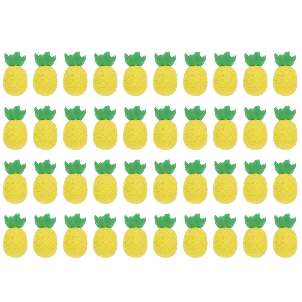 

40Pcs Multi-Function Pineapple Shaped Erasers Mini Pencil Erasers Portable for Kids Students School Supplies Daily Use