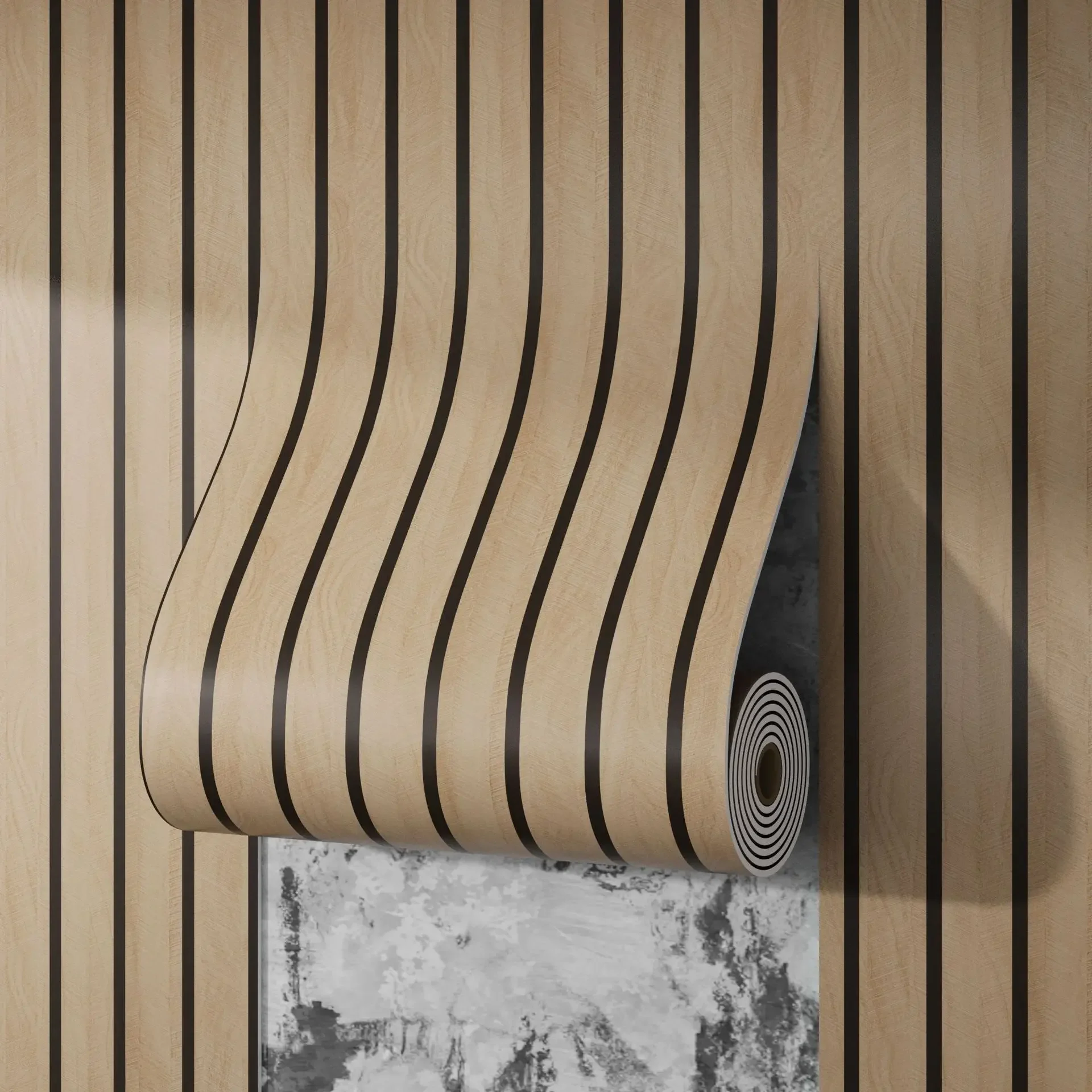 1/2/3 Rolls Self-Adhesive Wood Grain Wallpapers Peel And Stick Waterproof Wall Stickers For Living Room Bedroom Home Walls Decor