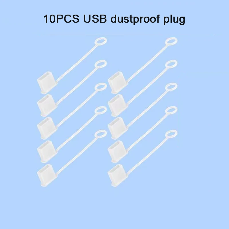 قبعات USB من النوع C تغطي حبل لكابلات USB A مع غطاء حماية من الغبار سدادة الغبار من النوع C حافظة كم مقاومة للبيانات قابس USB للغبار
