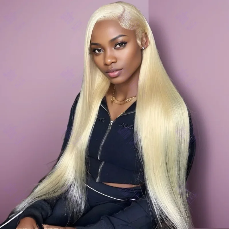 

613 Honey blonde Brazilian Wigs On Sale Human Hair 13x6 Lace Transparent Straight Frontal Preplucked Colored Wigs For Women