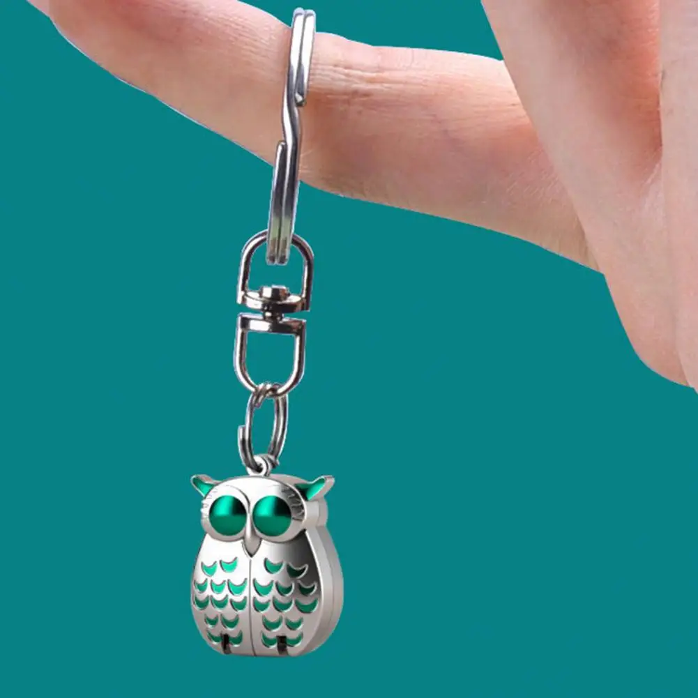 Owl Keychain Nail Clipper with Nail File 2-in-1 Manicure Tool Stainless Steel Mini Clippers Foldable Travel Nail Clipper