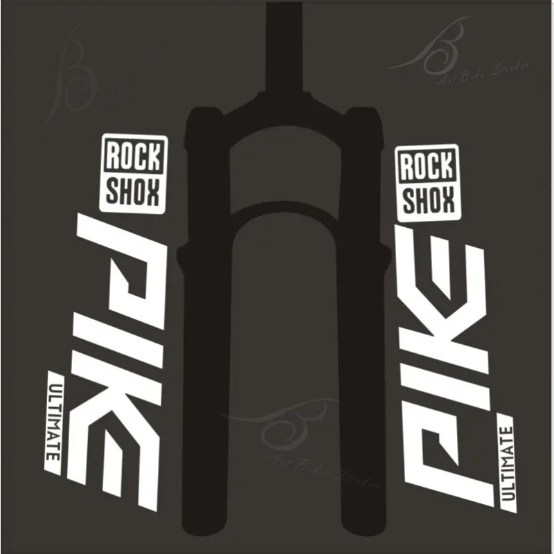 PIK ROCKSHOX Adesivo de garfo MTB à prova d'água resistente a UV decalque de vinil para suspensão de mountain bike decoração personalizada
