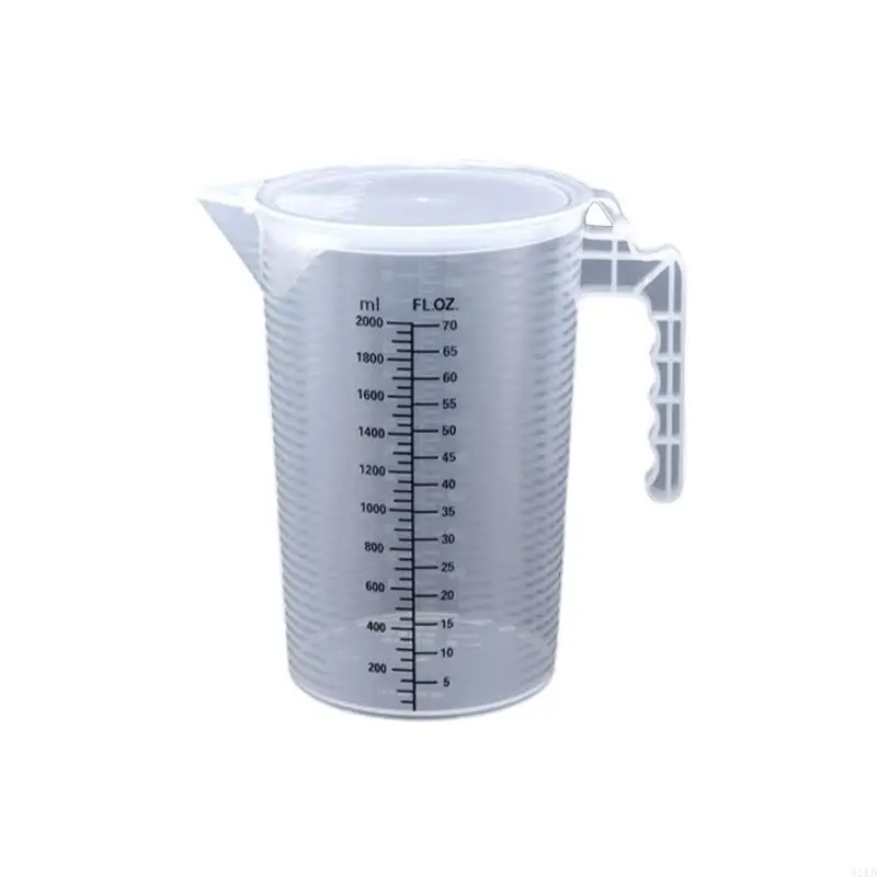 62KD Black engraved measuring cup with dust cover and Transparentss scale measuring cup