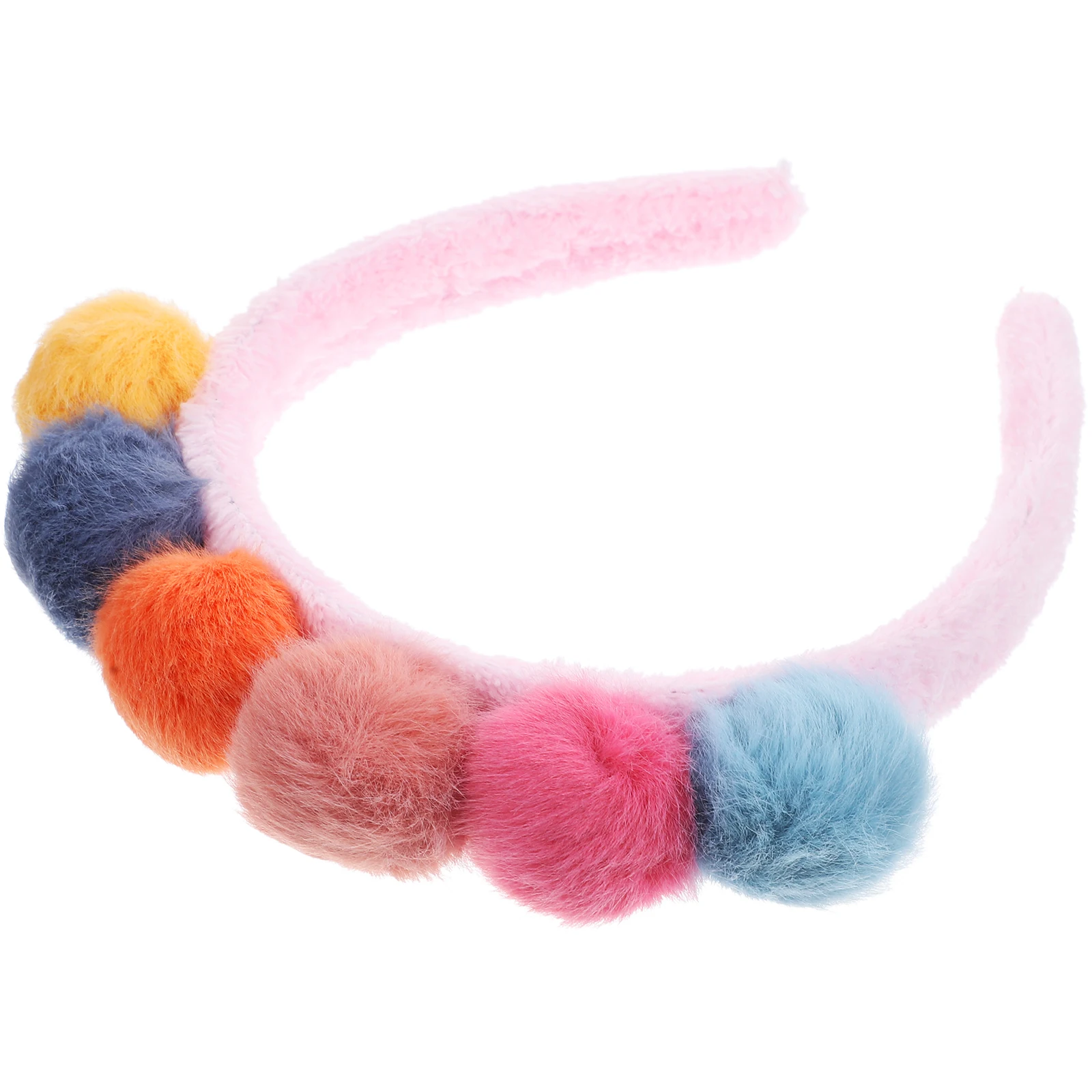 

1Pcs Kids Colorful Hairball Headband Lightweight Soft Kids Hair Bands Ideal for Birthday Party Costume Carnival Fun