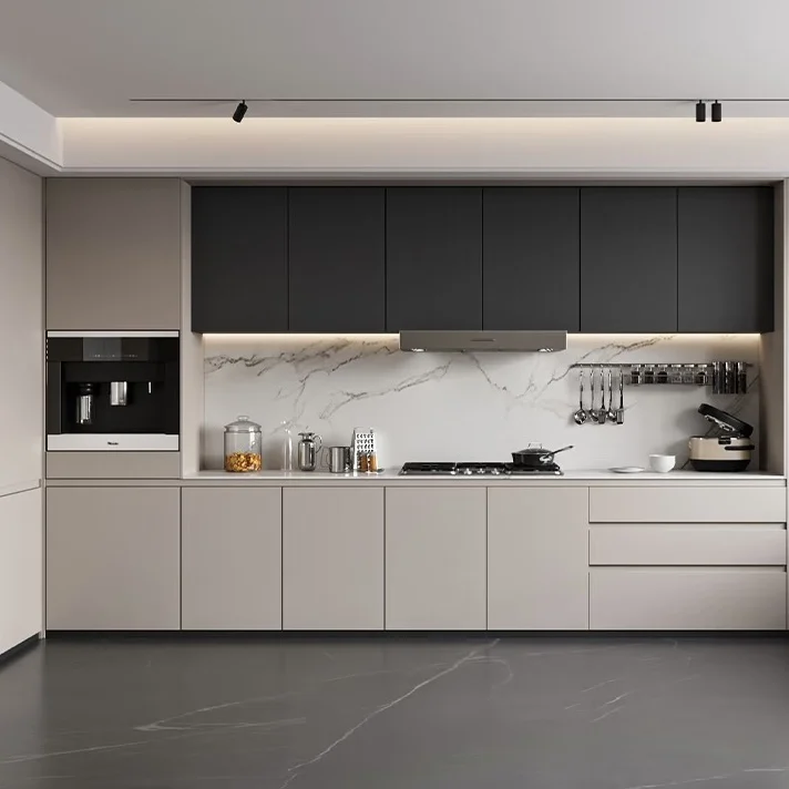 

Прямые поставки с завода: Современные кухонные шкафы из массива дуба, водонепроницаемые, с большим пространством для хранения, экологичные, многофункциональные