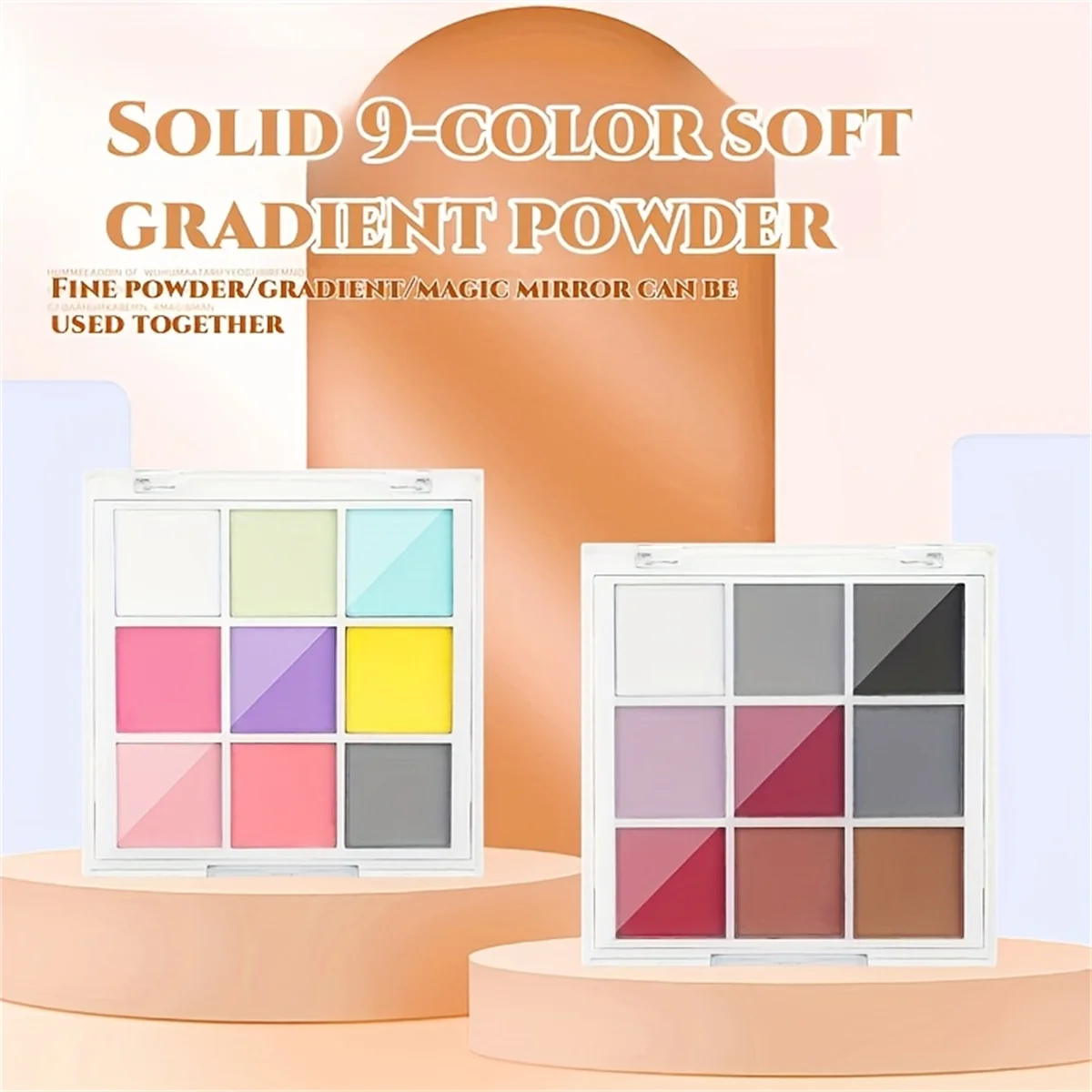 1 pz 9 griglie polvere per unghie solida polvere di perla finitura aurora texture gradiente lucido e inodore con accessorio per smalto regalo fai da te