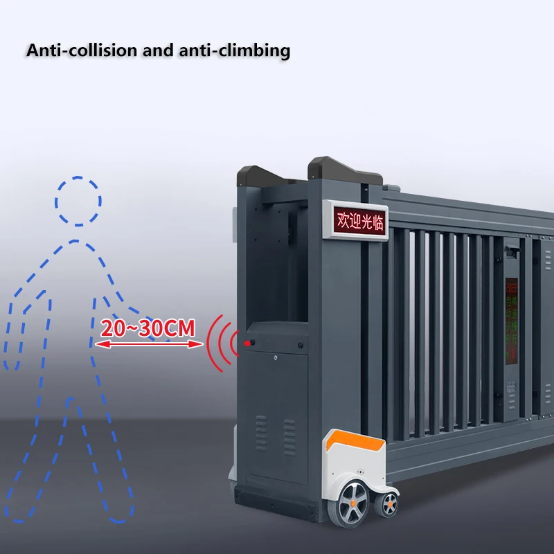 Automatic Remote Control Aluminum Alloy Retractable Gates New Product Launches Swing Style Fence Sliding Gate For School & Hotel