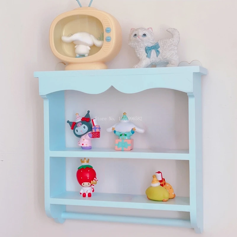 

Fresh and Simple Wall Hanging Shelf Girls Dormitory Bedroom Wall Surface Decoration Shelf Children's Toy Model Display Table