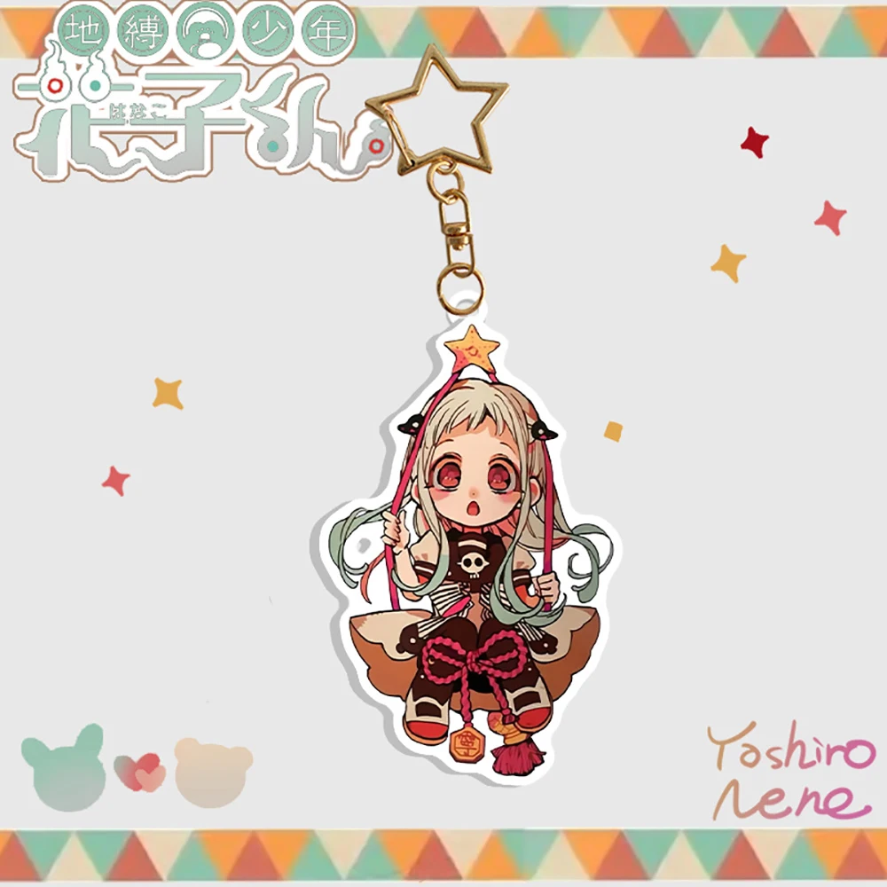 Anime Toilet-bound Hanako-kun Acrylic Keychain Hanako Keyrings Backpack Pendant Cosplay Accessories Decorations Gift image 5