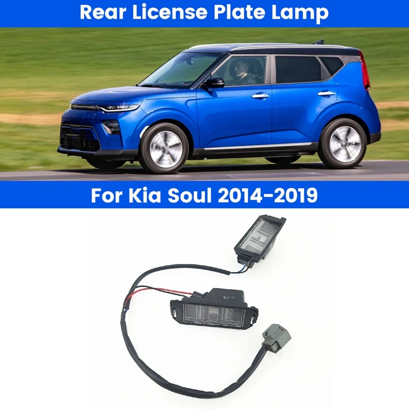 92501B2000 Car Rear License Plate Lamp LH & RH For Kia Soul 2014-2019 Replacement Accessories