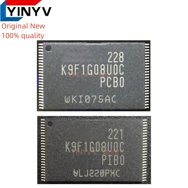 5Pcs K9F1G08U0C K9F1G08UOC K9F1G08U0C-PIB0 K9F1G08UOC-PIBO K9F1G08U0C-PCB0 K9F1G08UOC-PCBO TSOP48 Original New 100% quality