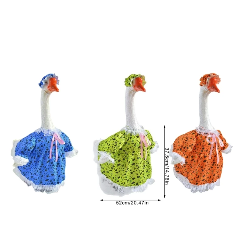 Seasonal Geese Attire For Porch Decoration Halloween Fall Theme Garden and Party Decors J0MC