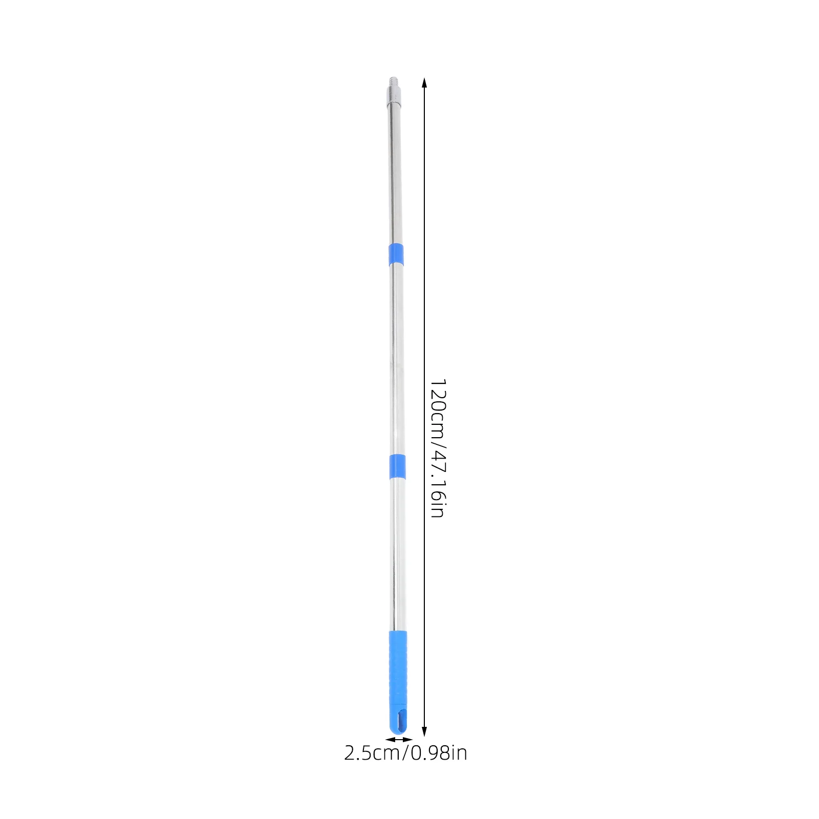 Three-section Pole Stainless Steel Rod Roller Paint Brush Handle Extension Aluminum Alloy