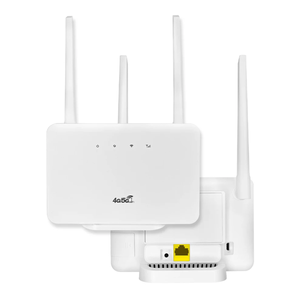 4G Wireless Router 300Mbps 4G LTE CPE Router Modem External Antenna with Sim Card Slot EU Plug for Home Travel Work