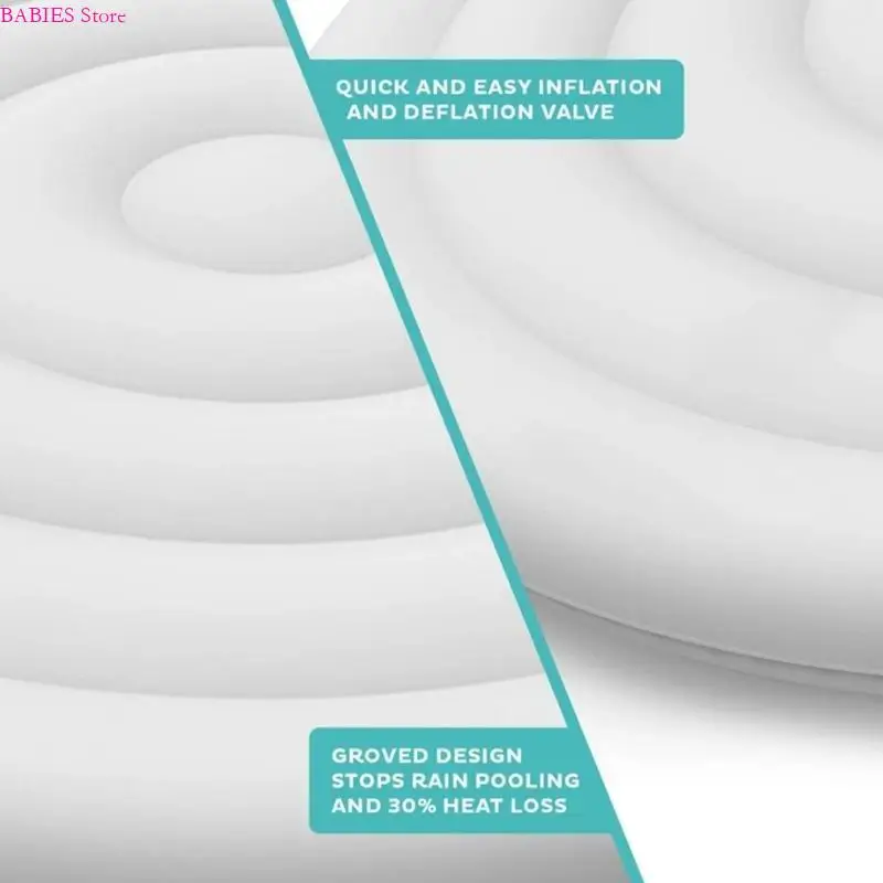 C9GB Energy Saving Inflatable Hot Bathtub Cover Small Home Swimming Pool Dustproof Lid with Insulation and Rainproof Features