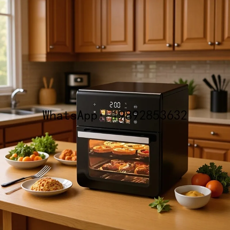 QQ Air fryer oven 30l large capacity visual smart touch screen for homeelectric oven electric fryerall-in-one machine