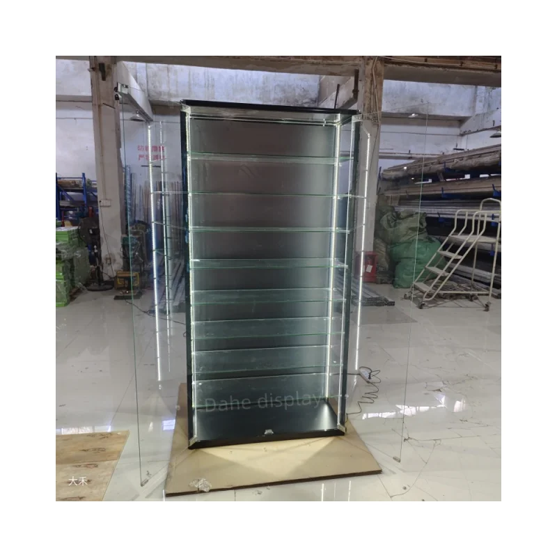 

Custom. multi-layered glass showcase lockable full smoke shop glass display cases flowers display stand for show wi