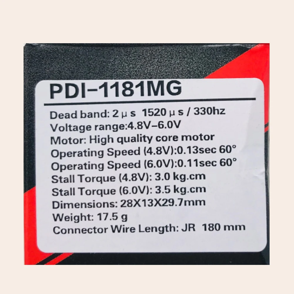 JX Servo PDI-1181MG 3.5KG 18g Mini Digital Servo Metal Gear For WLtoys 144001 WPL RC Car B1/16 B24 C14 C24 Helicopter Airplane