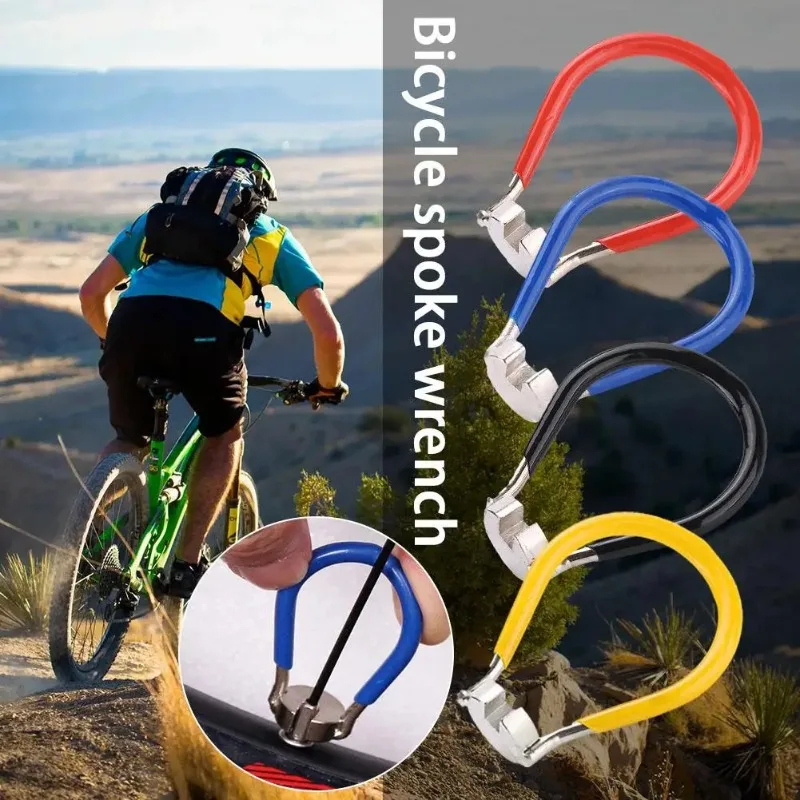 Multifunction Outdoor Bicycle Spoke Wrench Wheel Rim Tightener MTB Road Bike Maintenance Tool for Cycling Repair