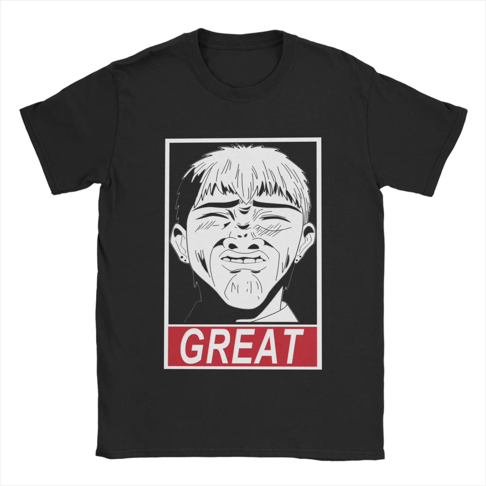 Décontracté grand t-shirt hommes coton à manches courtes grand professeur Onizuka GTO japon Manga col rond haut d'été t-shirt