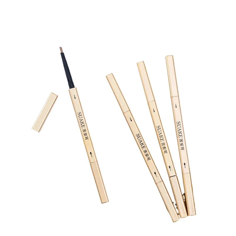 

Double headed eyebrow pencil durable waterproof eye black enhancement cosmetics