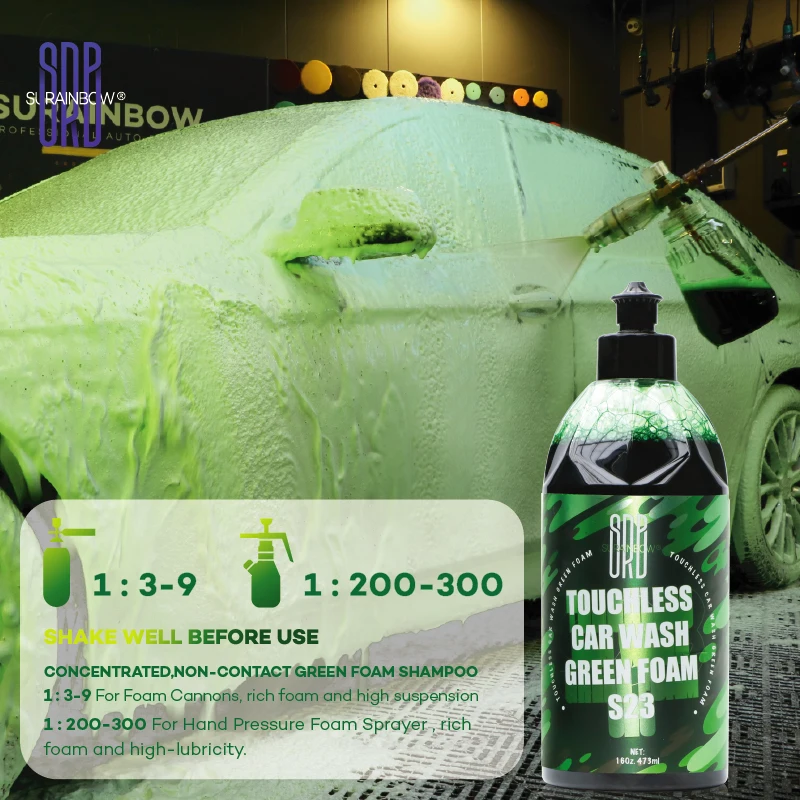 Green Foaming Extreme Bodywash & Wax Foaming Car Wash Soap, (Works with Foam Cannons/Guns or Bucket Washes) For Cars, Trucks,