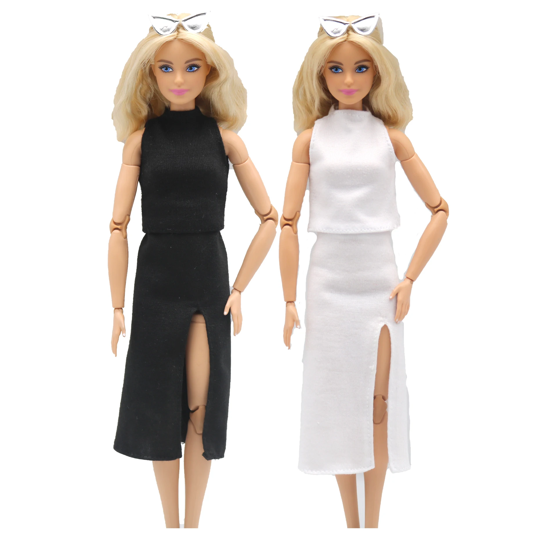 New 30cm 1/6 Doll Fashion suspenders top and Dress set Daily Wear Accessories Clothes for Barbies doll