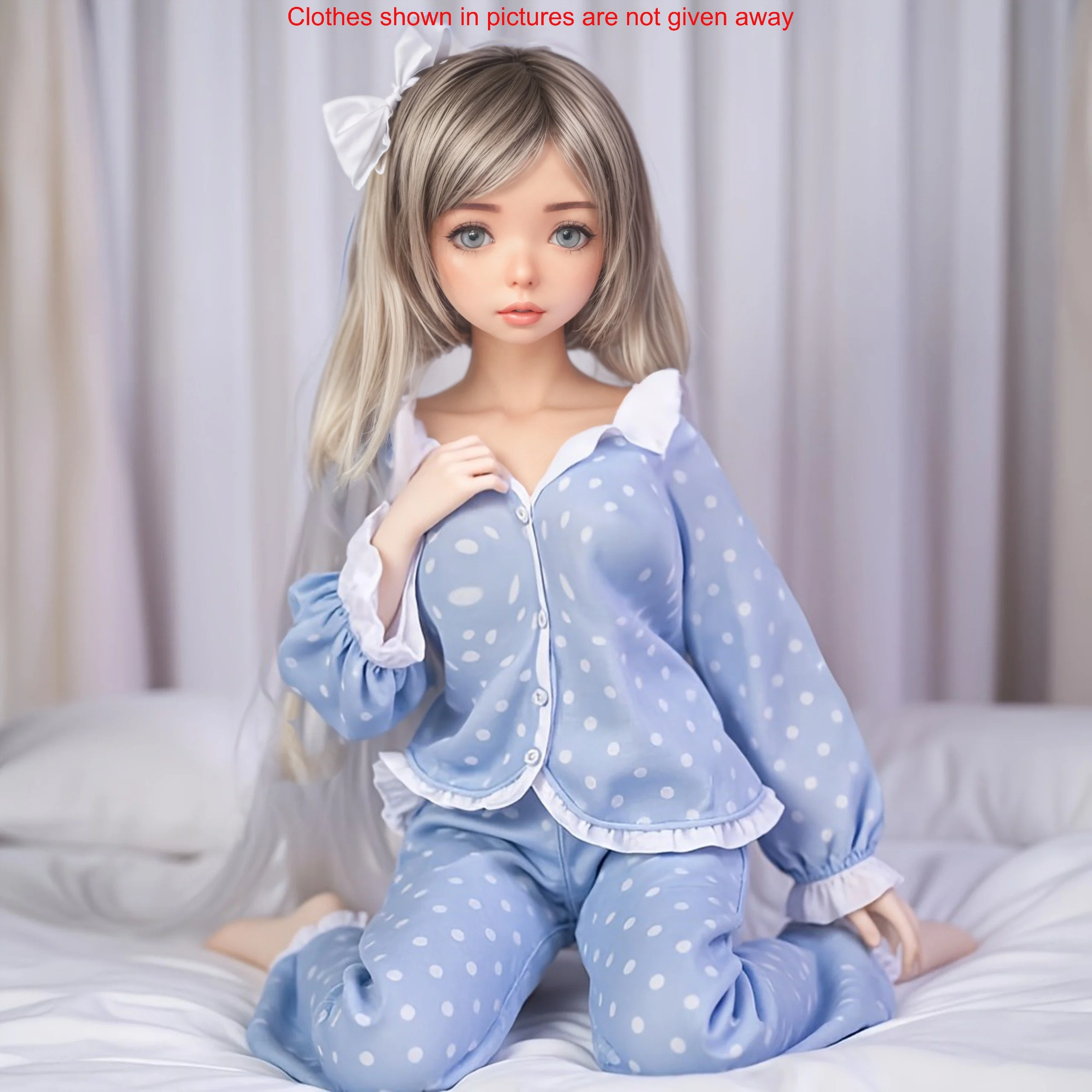 Muñeca TPE de 28 pulgadas/40 pulgadas, huesos resistentes, pose versátiles, maquillaje exquisito, piel delicada, adecuada para fotografía, fiestas