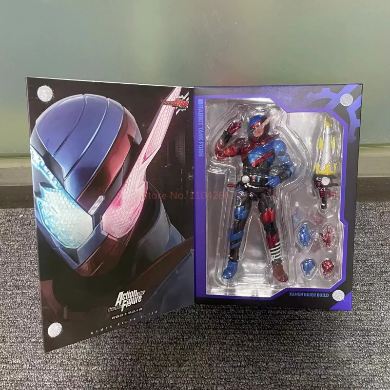 In Stock Bandai Kamen Rider Deluxe Super Articulated Revi Magnum Booster Form Creation Rider Rabbit Tank Model Toy Gift