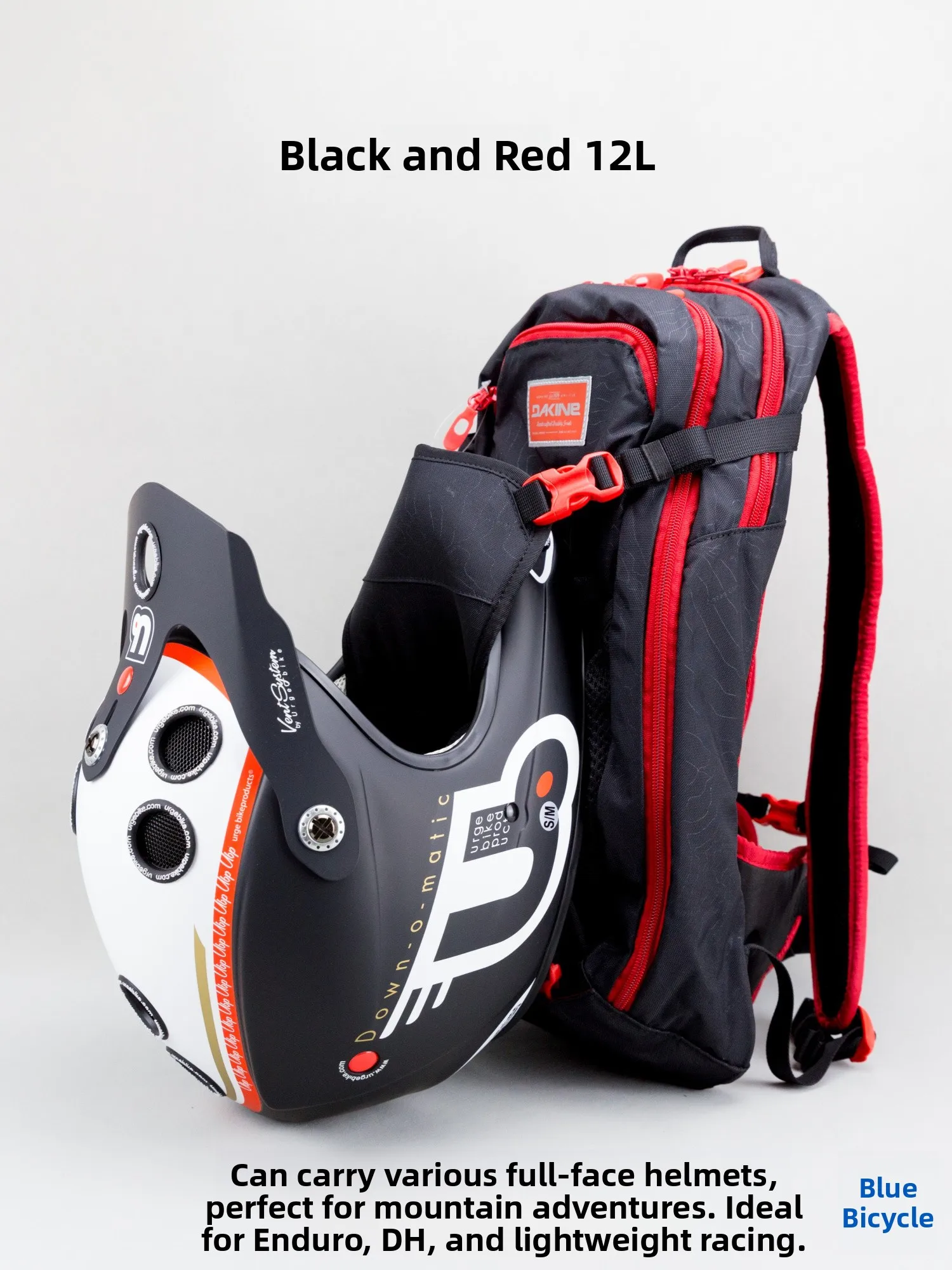 حقيبة ظهر داكيين نوماد للترطيب، حقيبة تنفسية لركوب الدراجات الجبلية والهبوط، حقيبة كتف مزدوجة مع حقيبة ماء، معدات ركوب الدراجات