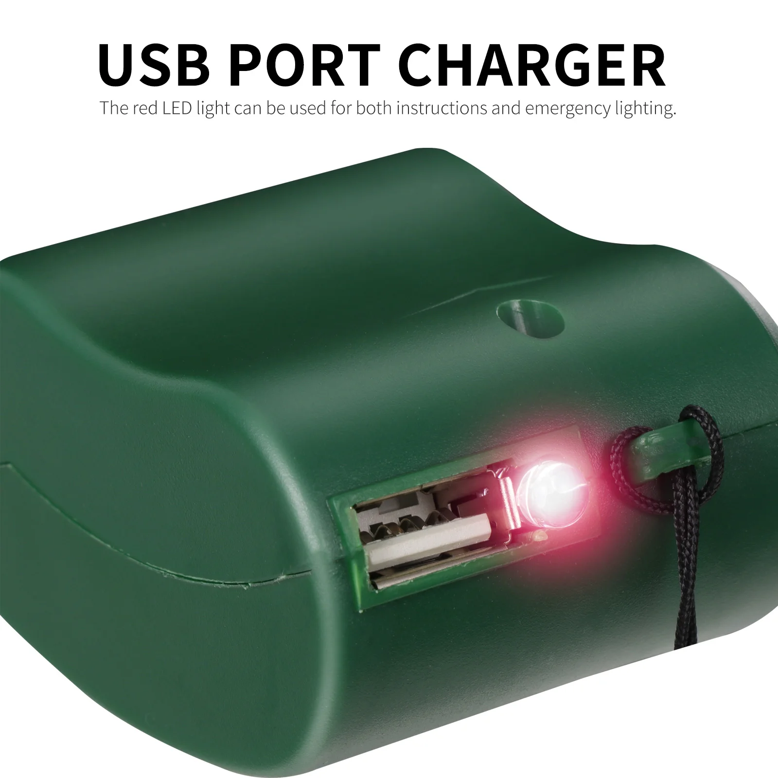 كرنك اليد الأخضر USB بنك الطاقة المحمول في الهواء الطلق مولد الطوارئ التخييم لوازم الطاقة البديلة #2