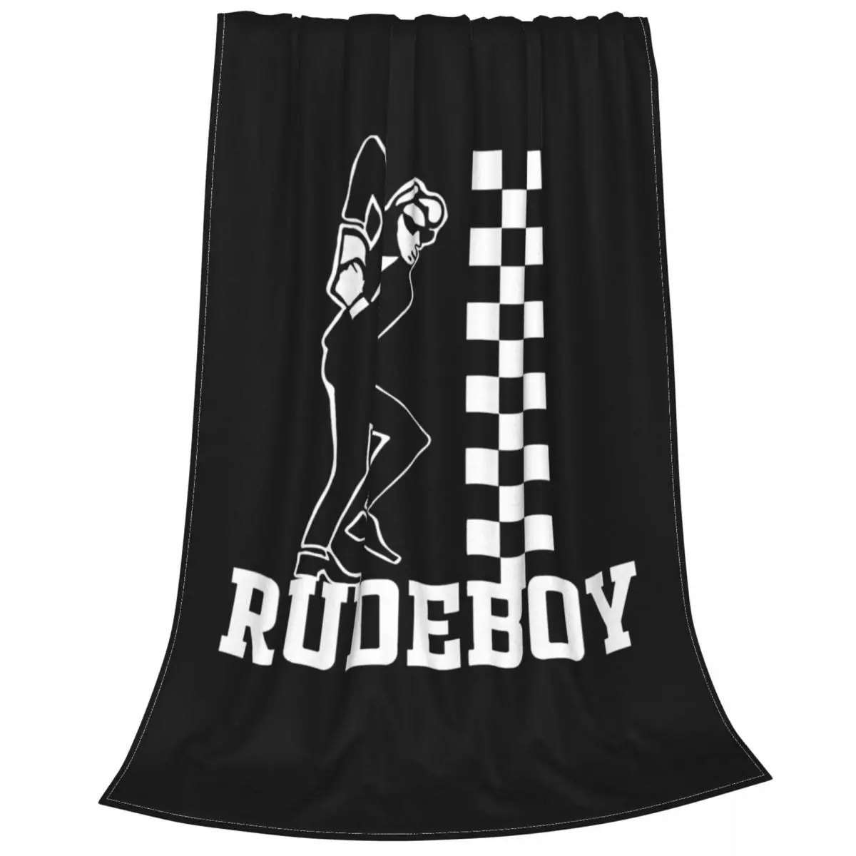 Skanking Rudeboy Ska Trojan Skinhead Scooterist Selector Ultra-Soft Micro Fleece Blanket Casual