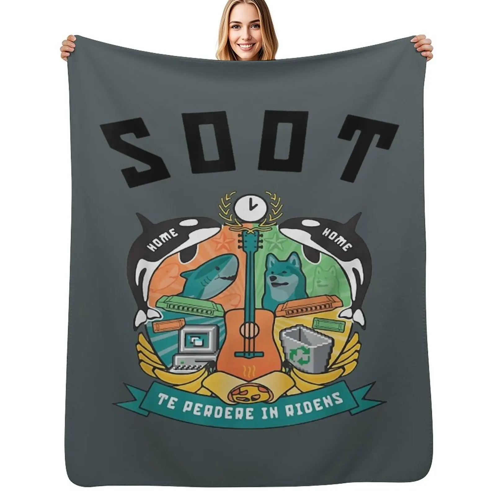 

uzcny mzrch soot Throw Blanket Machine Washable Soft Warm Blanket