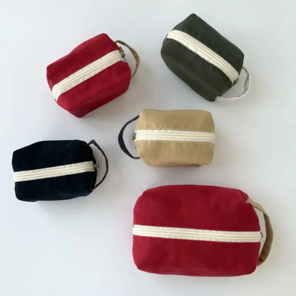 الموضة الكورية نمط المرأة حقيبة مستحضرات التجميل السفر المنظم حقيبة التخزين قماش يشكلون الحقيبة الصغيرة الكبيرة حمل طقم ماكياج الحقيبة #2