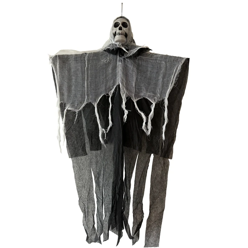 

Halloween Hanging Ghost Funny Garden Decoration Lights Outdoor Scene Layout Ghost Skull